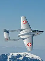 Lebendige Geschichte: DeHavilland DH-100 Mk. 6 Vampire des Fliegermuseums Altenrhein